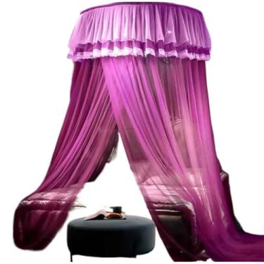 Imagem de Mosquiteiro de Teto Gigante para Cama Box Casal Queen King — Com Abertura Lateral | Proteção Anti-Mosquito Premium (ROSA,GIGANTE KING COM ABERTURA LAT)