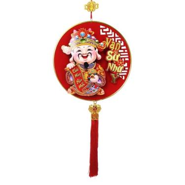 Imagem de Nishiyuenyi Pingente Decorativo para Pendurar No Ano Chinês, Ano Do Cavalo, com Elementos Clássicos Orientais, Representando O Da Riqueza, Ideal para Ce, Acenando com a Cabeça, Tamanho real