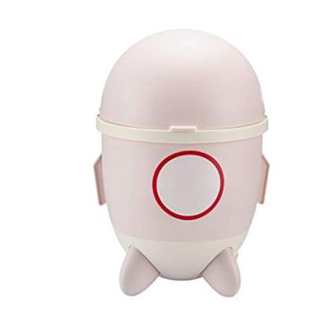 Imagem de pcagfaajmh Caixote do lixo caixote do lixo tampa redonda cesto de lixo plástico recipiente de lixo banheiro lavanderia sala de utilidade escritório casa quarto crianças quarto caixote do lixo (cor