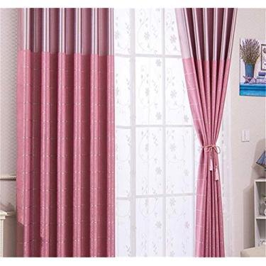 Imagem de Cortinas de janela de tecido de veludo de alta qualidade tingido com fio único cortinas para sala de estar e quarto tamanho personalizado (por metro) (tamanho personalizado (por metro))