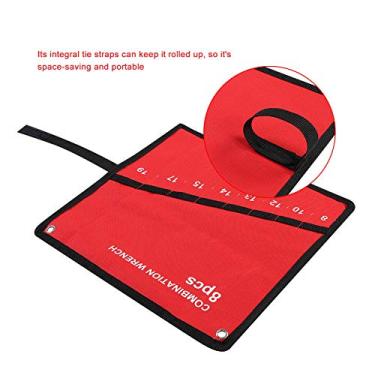 Imagem de Naroote Enrole o Saco de Ferramentas Durável Multi Bolso Organizador de Ferramentas para Fácil Acesso e Armazenamento, para Chave Alicate Catraca, Organizador de Lona (8 bocas)