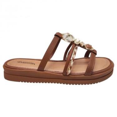Imagem de Chinelo Casual Feminino Com Pedrarias Mississipi J0222-Feminino