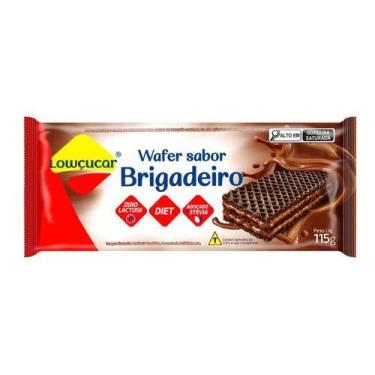 Imagem de Wafer Lowçucar Sabor Brigadeiro Zero Açucar Diet Zero Lactose Bolacha 