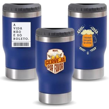 Imagem de Copo Térmico Long Neck Personalizado em Aço Inox 473ml – Conserva Bebidas Quentes e Frias