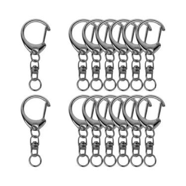 Imagem de Fechos De Lagosta Para Chaveiro, 10, 30, 50 Conjuntos, Ganchos Giratór