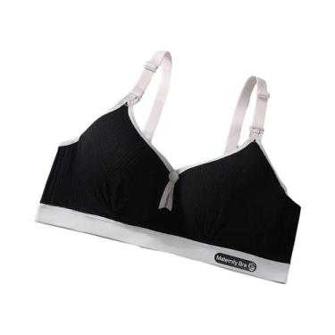 Imagem de Sutiã De Amamentação Feminino Sem Costura, Respirável, De Algodão, Pus