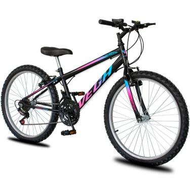 Imagem de Bicicleta Aro 26 Dropp Sport Infantil Adulto 18 Vel Marchas Freio V-brake Preto/azul