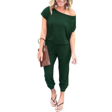 Imagem de Macacão PRETTYGARDEN Ombro a Ombro Verde Escuro M