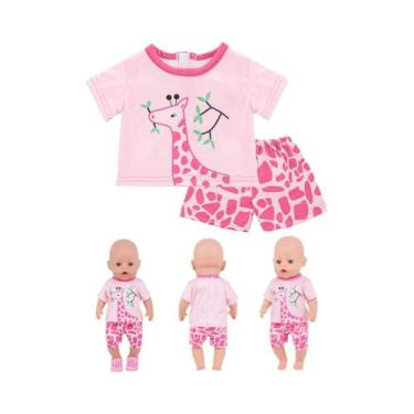 Imagem de Roupa De Boneca Reborn De 43cm (18 Polegadas) Para Bonecas Bebê, Com T