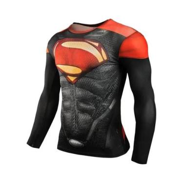 Imagem de Camiseta De Compressão Masculina De Manga Longa Com Estampa 3D, Fantas