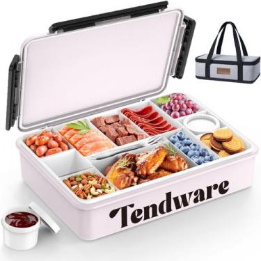Imagem de Suporte de refeições TENDWARE Snackle Box com bolsa de gelo 32x23x4 cm