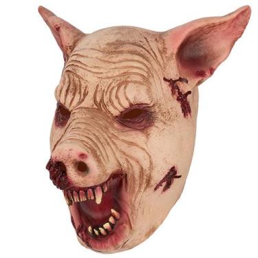 Imagem de Máscara de cabeça de porco para festas de Halloween e terror - taiyuan