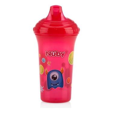 Imagem de Copo Transição Com Bico Rígido 270ml Infantil Bebê Nûby - Nuby, Vermel