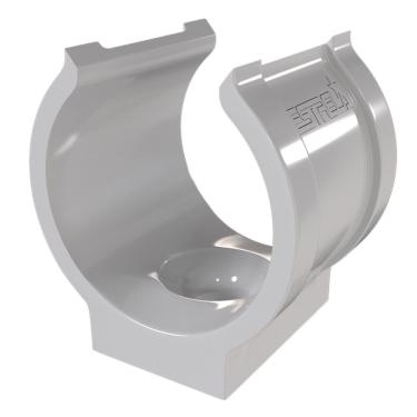 Imagem de Abraçadeira Em Pvc de Impacto Para Tubo 1 Prata 2032 Estrela Abraçadeira Em Pvc de Impacto Para