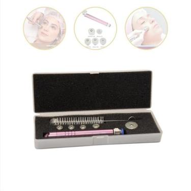 Imagem de Caneta Peeling Diamante Corpo Alumínio Rosa 5 Ponteiras - Vctec