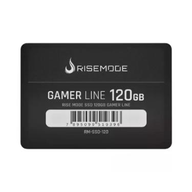Imagem de SSD Rise Mode Gamer Line, 120GB, Leitura: 530MB/s, Gravação: 520MB/s, SATA III,  Preto - RM-SSD-120
