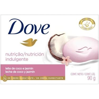 Imagem de Dove sabão em barra leite de coco e pétalas de jasmin 90g