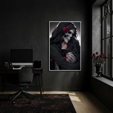 Imagem de Quadro Decorativo Exu Caveira E Pombagira  - 70x50cm