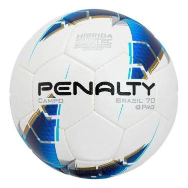 Imagem de Bola Futebol Penalty Brasil 70 Pro Campo Hibrida Original, Azul