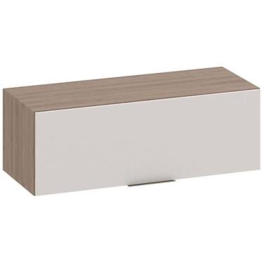 Imagem de Armário Aéreo 80 cm 1 Porta Basculante Etna Poliman Móveis, Carvalho O