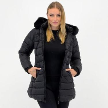 Imagem de Jaqueta Blue Rose Nylon com Capuz Alongada Feminina-Feminino