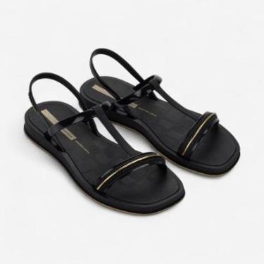 Imagem de Sandália Rasteira Ipanema Glow Preta-Feminino