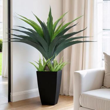 Imagem de Keeplush Planta de agave cravada de 76 cm com vaso preto