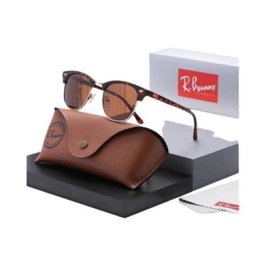 Imagem de Óculos De Sol Unissex Polarizados UV400 Clássicos Sem Armação Tendênci