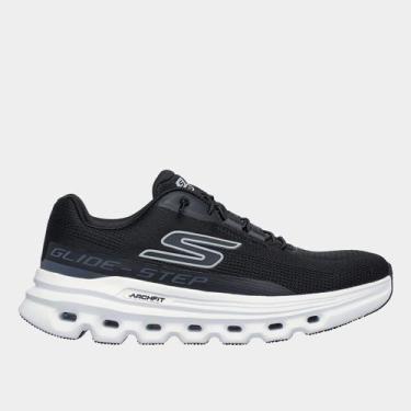 Imagem de Tênis Skechers Go Run Glide-Step Arch Fit Ca Feminino, Preto, Branco, 