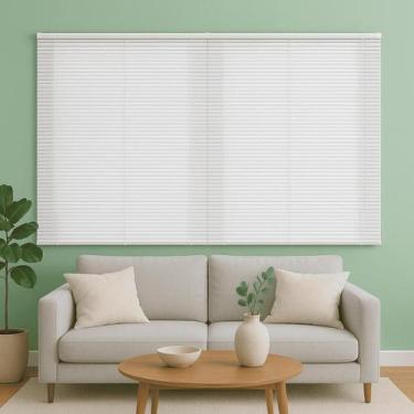 Imagem de Persiana Horizontal PVC 25mm BLOCK 240larg x 160alt (2 pçs) - Cinza - 