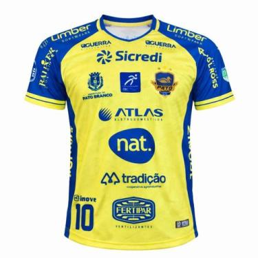Imagem de Camisa Oficial de Jogo Masculina Pato Futsal 2026, Amarelo, EXGG