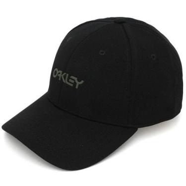 Imagem de Boné Oakley 6 Panel Stretch Oakley Metallic Preto, S/M