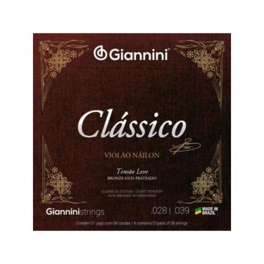 Imagem de Encordoamento Para Violão Nylon Leve Série Clássico Giannini