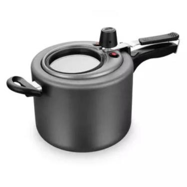 Imagem de Panela de Pressão Visor de Vidro 4,5Litros Grafite - MTA