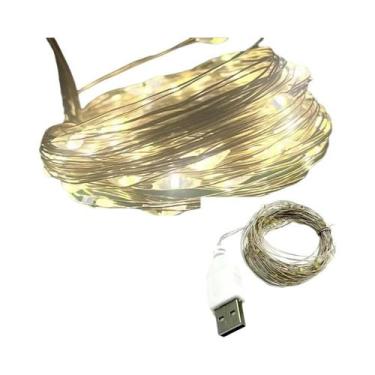 Imagem de Luzes De Fada LED À Prova d'Água Com Fio De Cobre Para Decorações De N