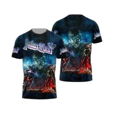 Imagem de Camisetas Estampadas Masculinas E Femininas Judas Priest Firepower Hea