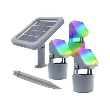 Imagem de Luz Solar Submersível Para Lagoa IP68, Lâmpada De Paisagem Externa Com