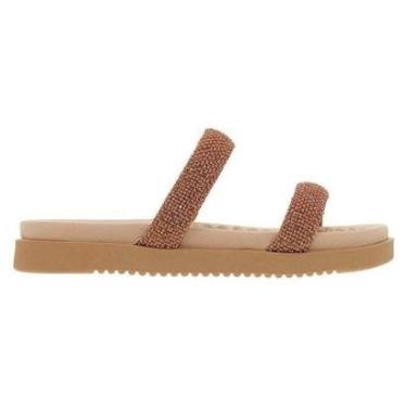 Imagem de Sandália Chinelo Feminino Flat Papete Strass Modare Ultraconforto 7178.116-Feminino
