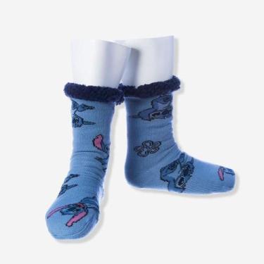 Imagem de Pantufa Fofinha Meião Antiderrapante Cozy Stitch Disney, P