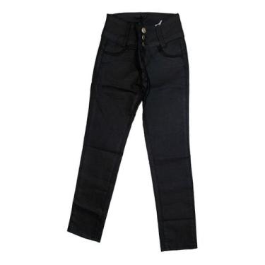 Imagem de Calça Jeans Infantil Menino Menina - anjo da mamãe, Preto, 10