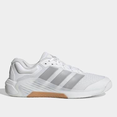 Imagem de Tênis Adidas Dropset 4 Power Trainer Masculino, Branco, Cinza, 42