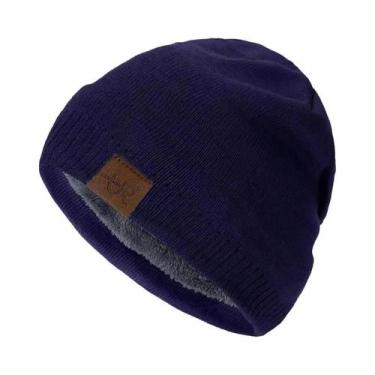 Imagem de Gorro De Inverno Unissex Tricotado Em Cor Sólida, Capuz Quente Para Es