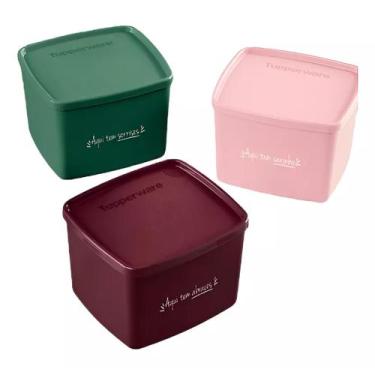Imagem de Kit jeitoso "aqui tem sorriso"carinho e abraco tupperware 3 unidades 8