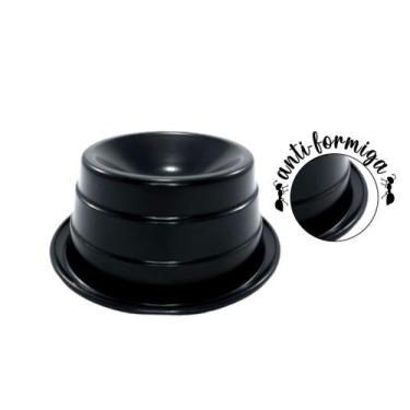 Imagem de Comedouro Ergonômico Para Gatos Antiformiga - DM PETS, Preto