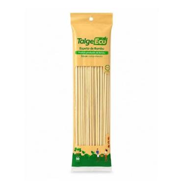 Imagem de Espetos De Bambu Talge 30cm 50 Unidades Para Churrasco E Festas