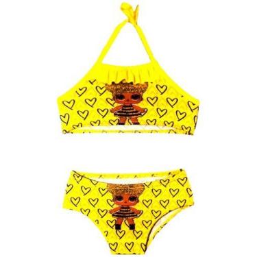 Imagem de Biquini Infantil Moda Praia Verão Com Proteção Uv Boneca Ama - ANJO DA