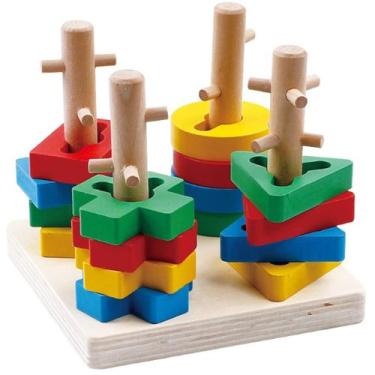 Imagem de Brinquedo Educativo Desafio Das Formas Inteligentes Encaixe Formas Geo