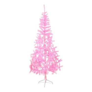 Imagem de Árvore de Natal Rosa Rubelita com Pé 200 Galhos e 150cm - Wincy Natal