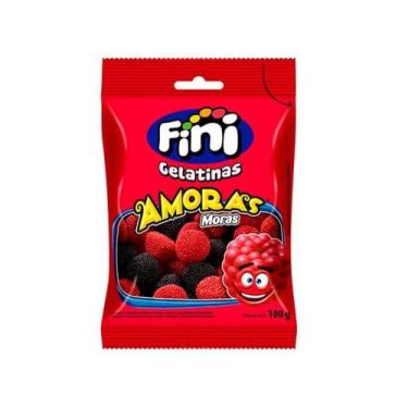 Imagem de Bala de Gelatina Fini Amoras - 100g Pacote