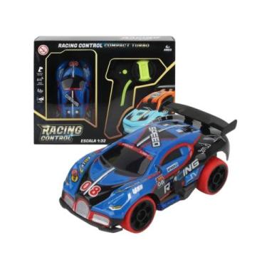 Imagem de Brinquedo Infantil Carro de Corrida Turbo de Controle Remoto com Luz L